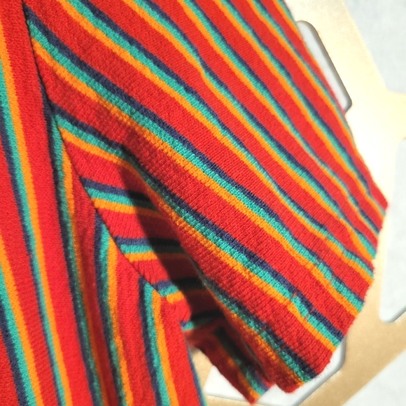 NWOT ZARA TRAFALUC Rainbow Stripe T-shirt Dress - Picture 7 of 9